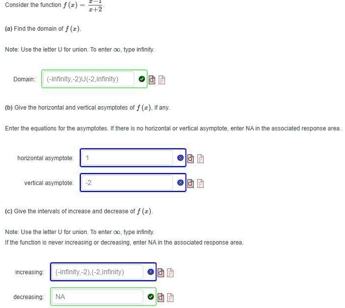 Solved Consider The Function Fx X2 2 A Find The Domain Of F