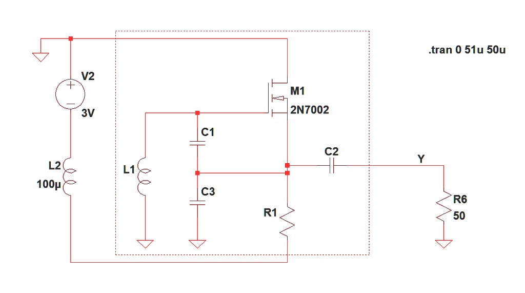 SOLVED The preliminary circuit for a commondrain Colpitts oscillator