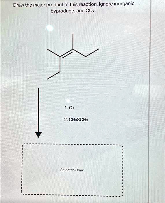 Draw the major product of this reaction. Ignore...