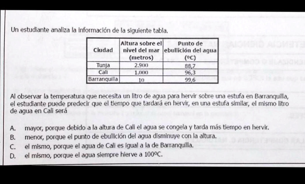 SOLVED: AYUDA PORFAVOR ES IRGENTEE Un estudiante analiza la información