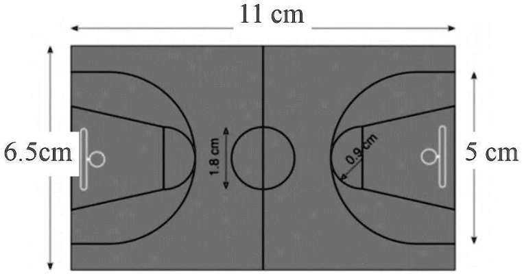 SOLVED: Una cancha reglamentaria de básquetbol tiene forma de un rectángulo  con las siguientes dimensiones:De largo debe medir entre  y   metros, y de ancho debe medir entre  y 