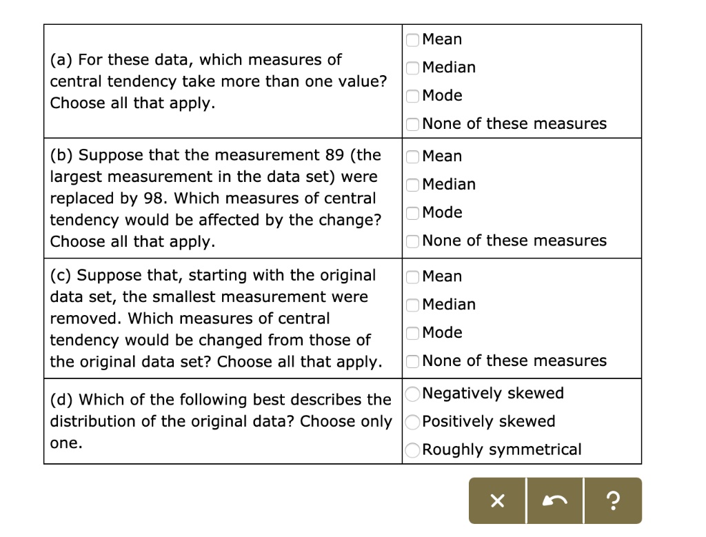 solved-mean-a-for-these-data-which-measures-of-central-tendency