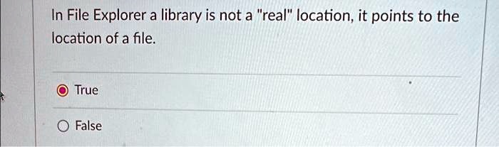 Point Out File Area SOLVED: In File Explorer, a library is not a