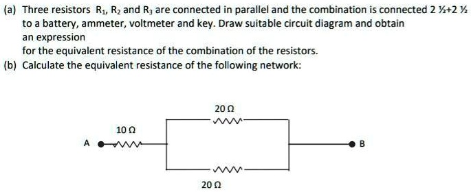 SOLVED: 'Calculate the equivalent resistance of the following network:'