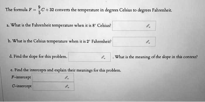 8 degrees outlet fahrenheit in celsius