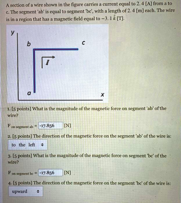 A section of a wire shown in the figure carries curre… - SolvedLib