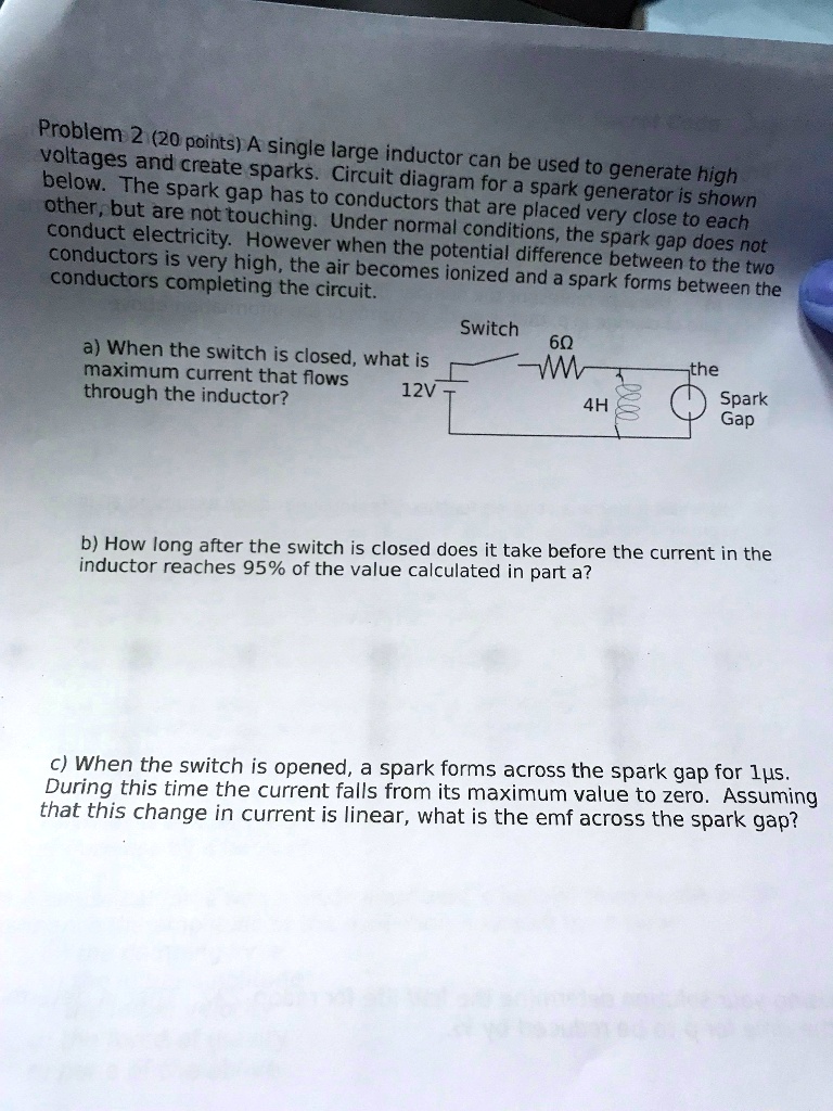 SOLVED Problem 2 (20 points) A single large inductor can be used to
