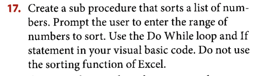 solved-vba-excel-sub-procedure-17-create-a-sub-procedure-that-sorts-a