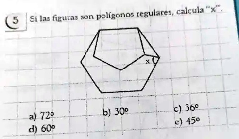 SOLVED: If The Figures Are Regular Polygons, Calculate B) 300 C) 369 E ...