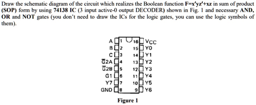 SOLVED: Draw the schematic diagram of the circuit which realizes the ...