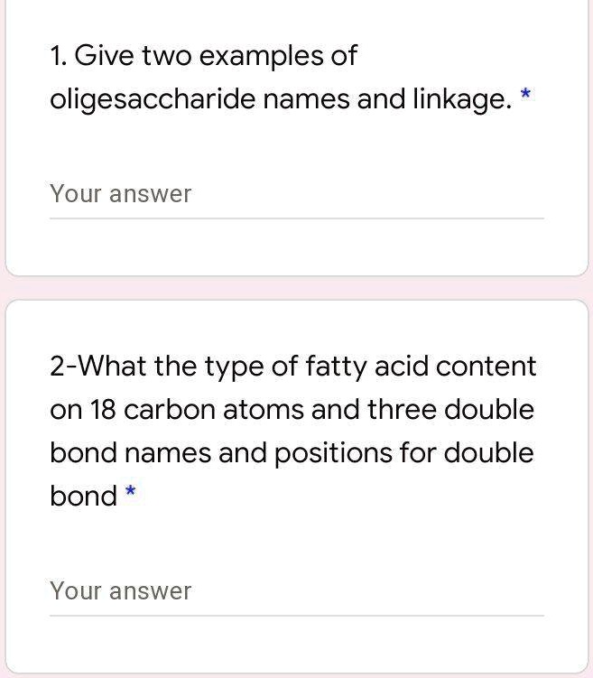 VIDEO solution Give two examples of oligosaccharide names and linkages