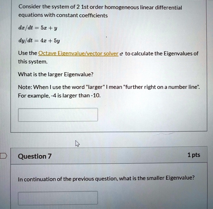 SOLVED Consider the system of 2nd order homogeneous linear