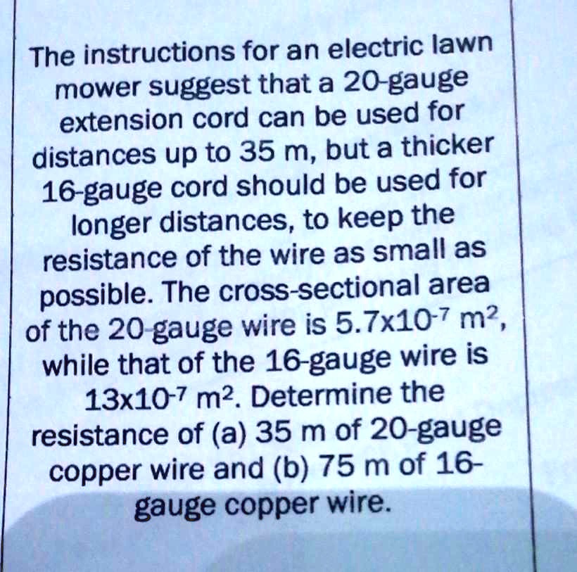 Electric lawn discount mower extension cord