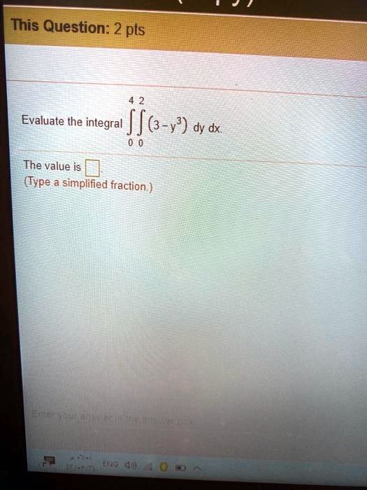 SOLVED: Evaluate the integral (3-y