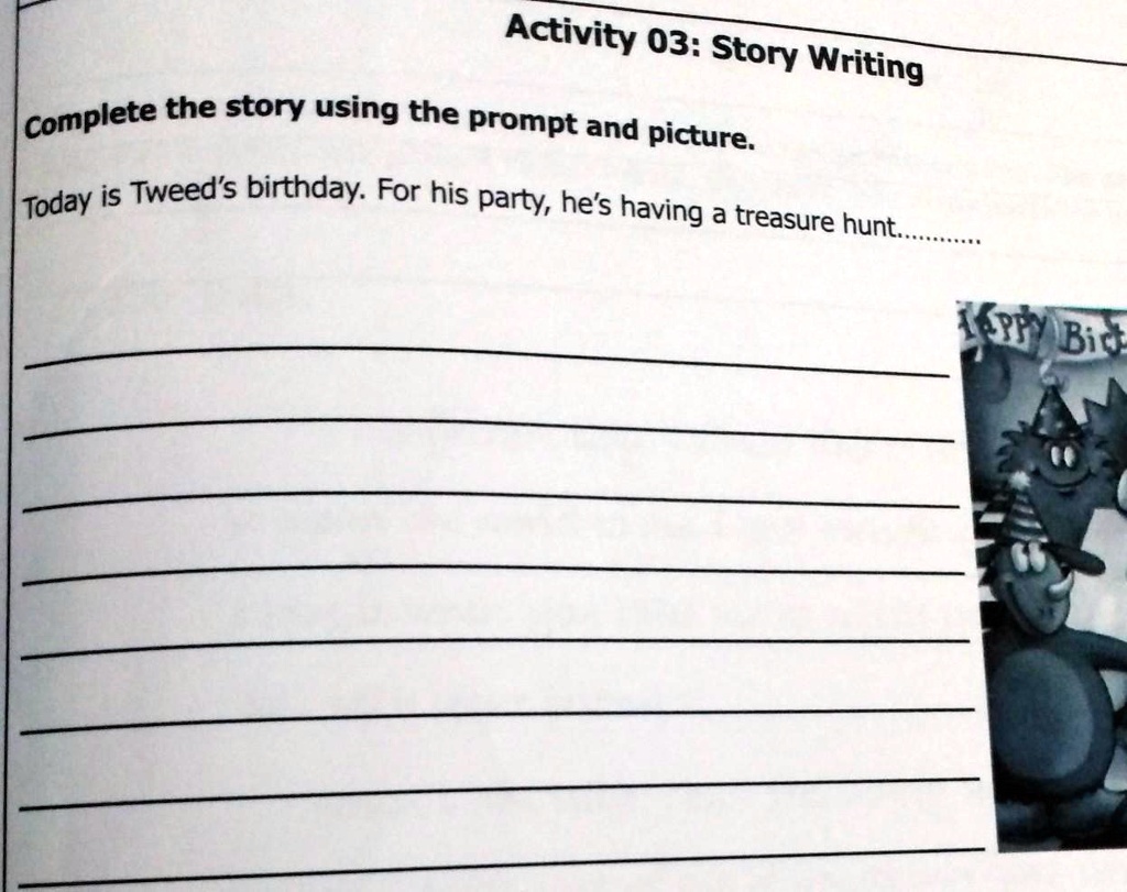 story writing complete the story 49802