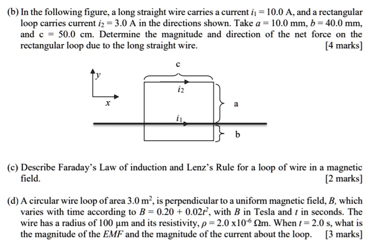 B in the following figure long straight wire carries a...