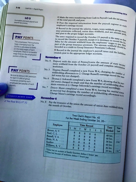 Payroll Project Chapter 7 edition 2019 Bieg Toland Is anyone working