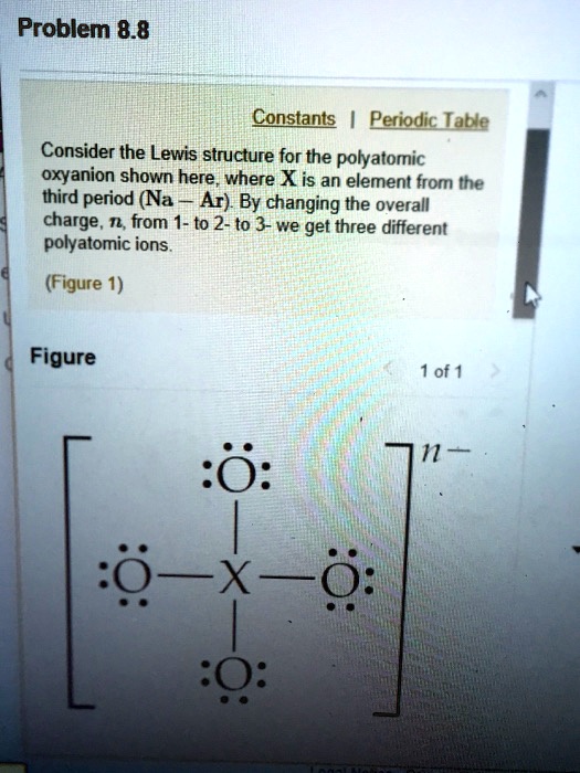 SOLVED: Problem 8.8 Constants Periodic Table Consider the Lewis ...