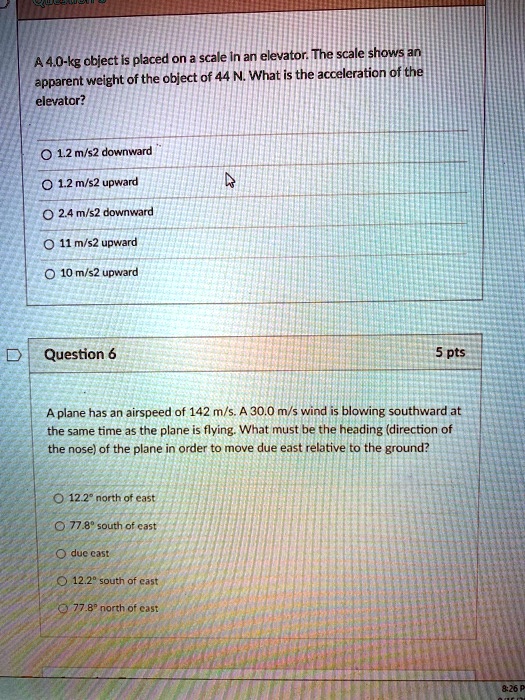 SOLVED: Scale In An Elevator: The Scale Shows That A 440-kg Object Is ...
