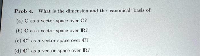 dimension of vector space c over r