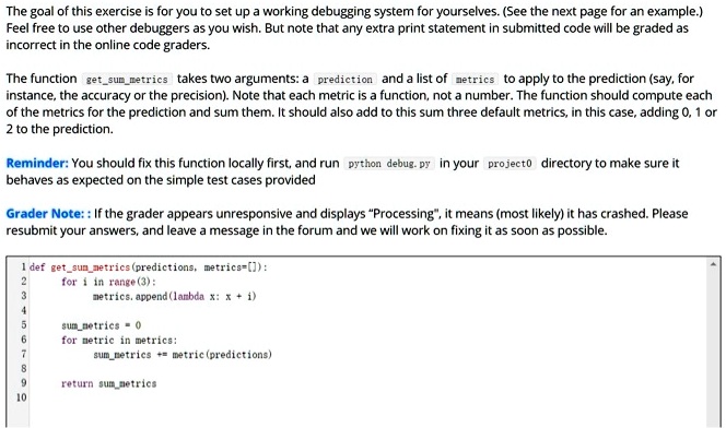 [GET ANSWER] the goal of this exercise for you to set up working ...