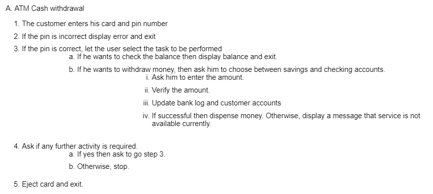 SOLVED: DRAW ACTIVITY DIAGRAM FOR THIS PLEASE I hope you can help me. I ...