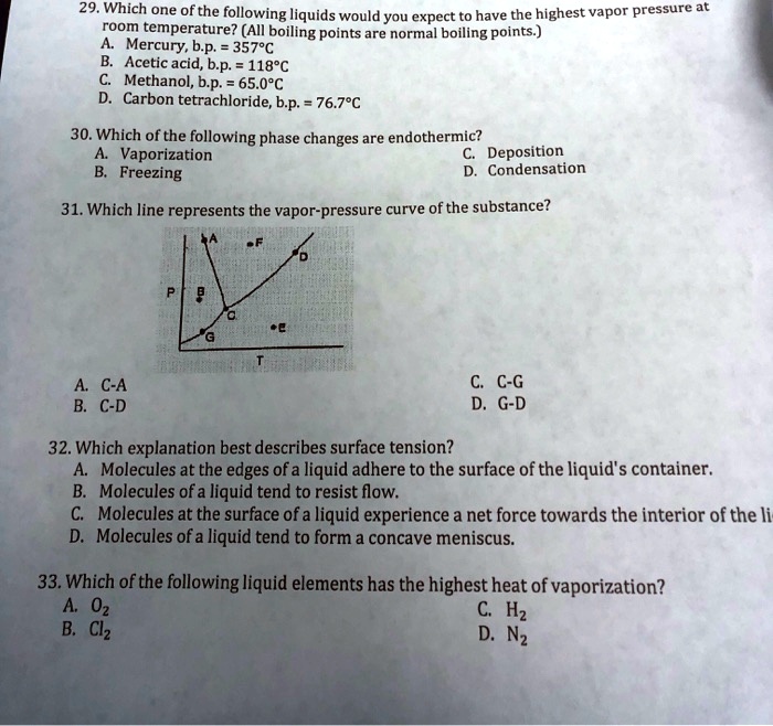 solved-29-which-one-of-the-following-liquids-would-you-expect-to-have