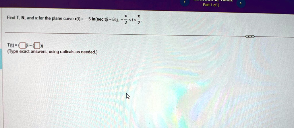 Solved Do All 3 Parts Part 1 Of 3 T Type Exact Answersusing Radicals As Needed 1538