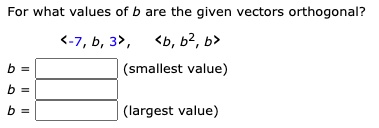 SOLVED:For What Values Of Are The Given Vectors Orthogonal?