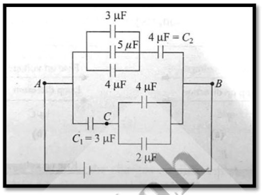 Solved Figure Shows A Network Of Seven Capacitors If Charge On 5 µf