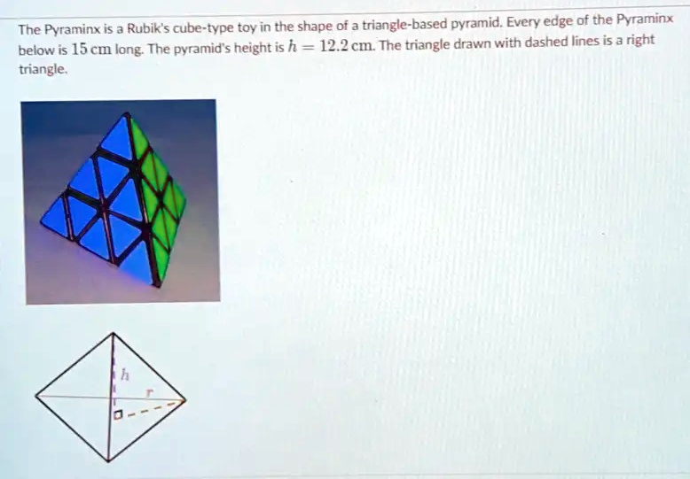 Rubic Riangle The Pyraminx is a Rubik's cube-type toy in the shape of a triangle ...