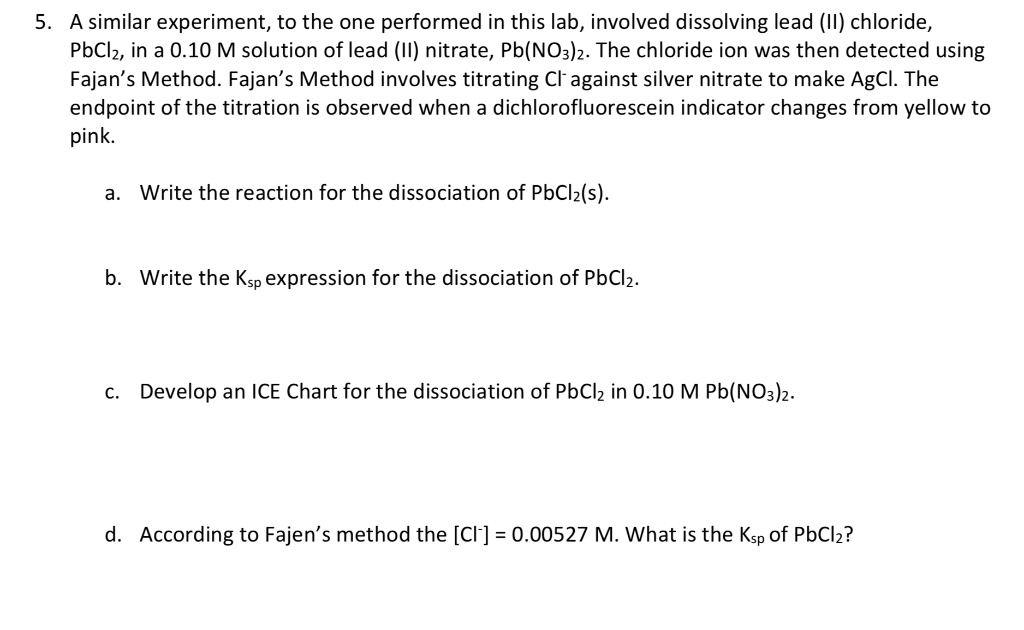 SOLVED A similar experiment, to the one performed in this lab