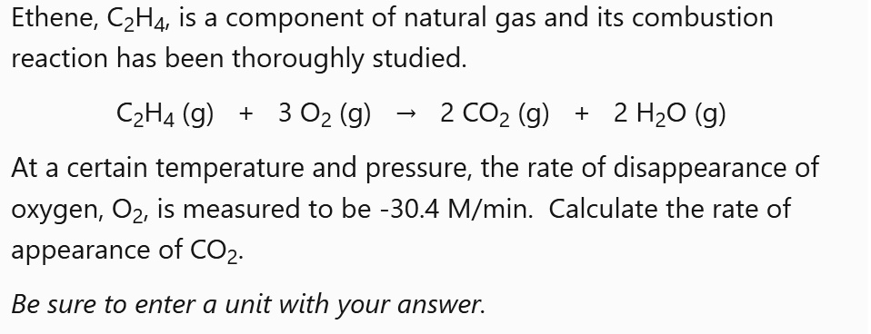 SOLVED Ethene C2H4 is a component of natural gas and its