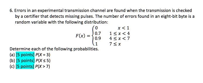 errors in an experimental transmission channel are found