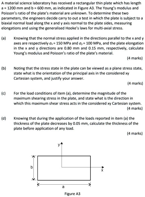 SOLVED: Thank you for your help. A materials science laboratory has ...