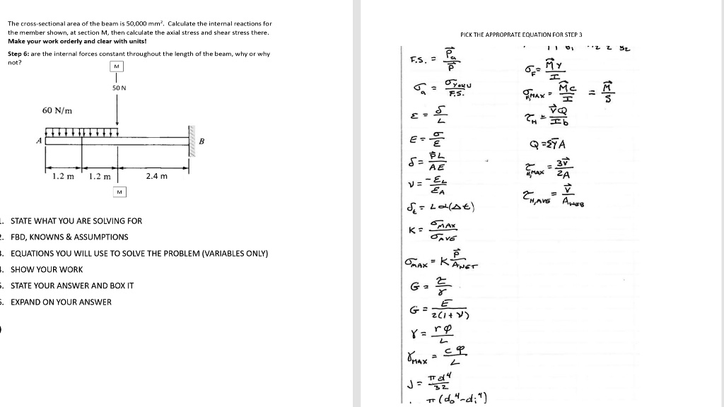 the cross sectional area of the beam is 50000 mm2 calculate the ...