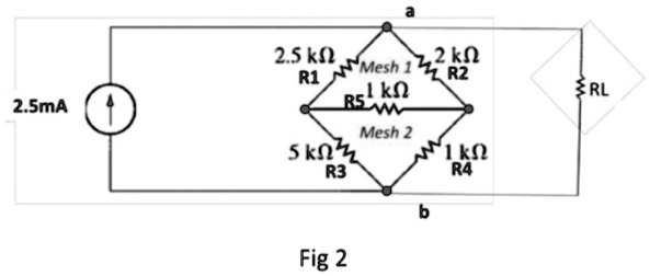 SOLVED: 4. Draw The Equivalent Circuit From The Circuit Shown In Fig 2 ...