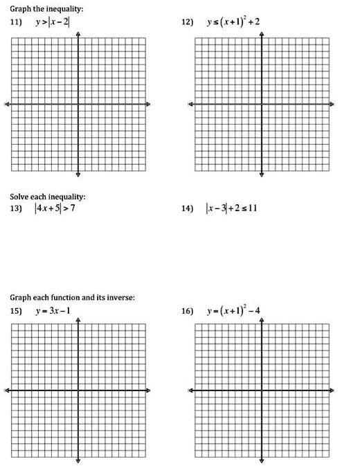 Solved Graph The Inequality 11 Lr 12 Ss R L 2 Solve Each Inequality 13 14x 51 7 14 K X 2shl Graph Each Function And Its Inverse 15 Jsu 16 Se R L 4