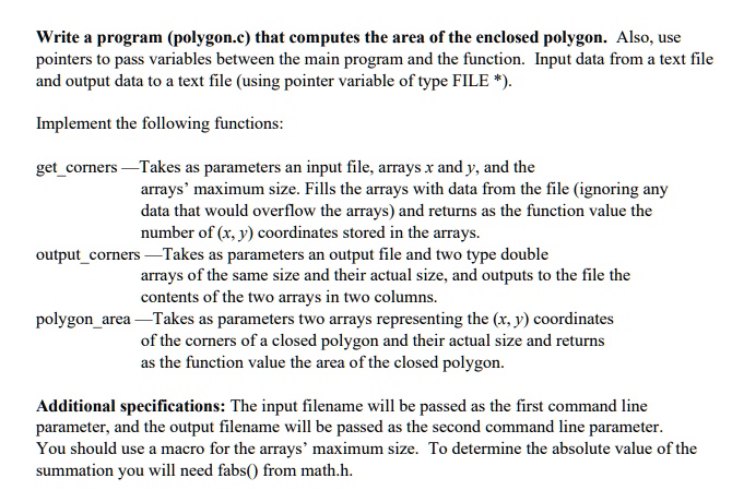 SOLVED: Please write in C, not C++. Use the fprintf and fscanf ...