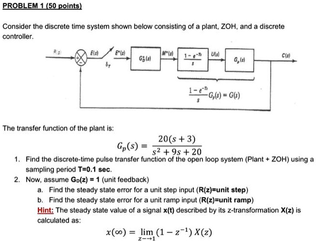 solved-problem-1-50-points-consider-the-discrete-time-system-shown