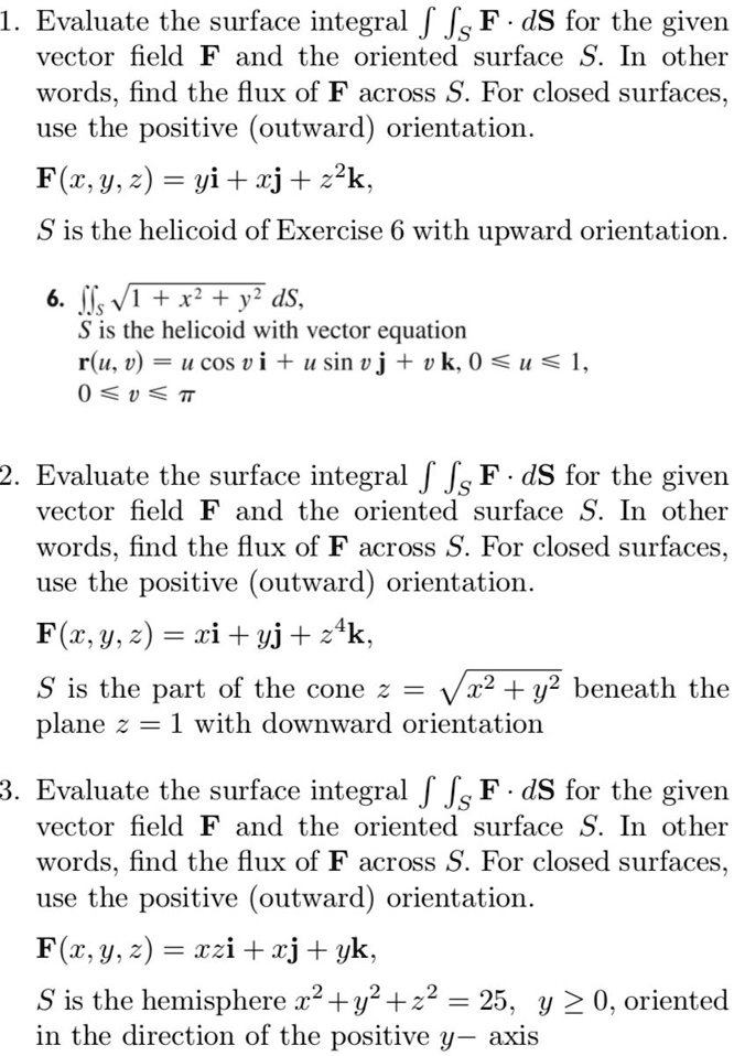 Solved Evaluate The Surface Integral âˆ¬s F Â· Ds For The Given Vector Field F And The Oriented