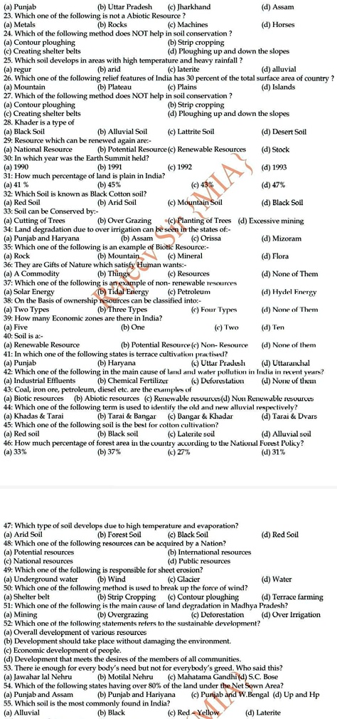 class 10 social science geography chapter 1 question answer seba