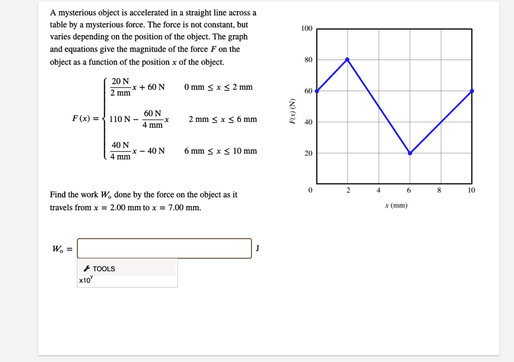 A Mysterious Object Is Accelerated In A Straight Line Across A Table By ...