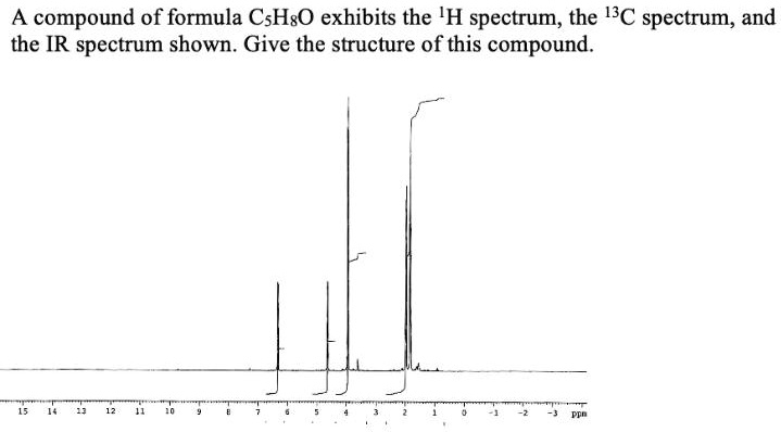 Compound of formula cshso exhibits the h spectrum the 13c...