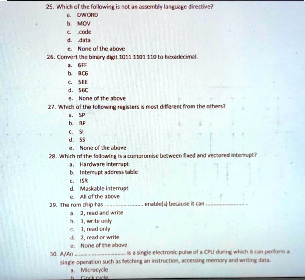 VIDEO solution: 25. Which of the following is not an assembly language ... image.