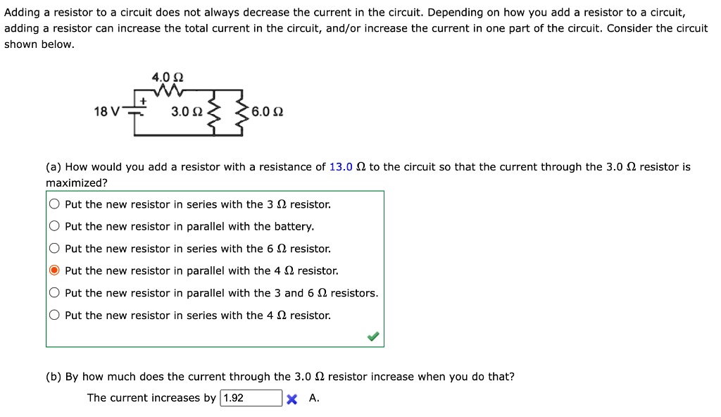 SOLVED Adding resistor to circuit does not always decrease the current in the circuit