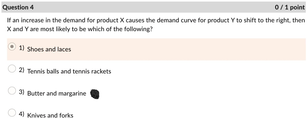 question 4 0 1 point if an increase in the demand for product x causes ...