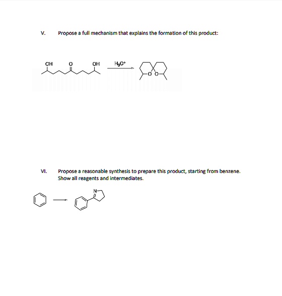 SOLVED: Prodose full mechanism that explains the formation of this ...