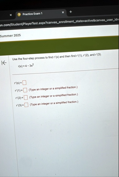 practice exam 1 summer 2025 use the four step process to find rx and ...