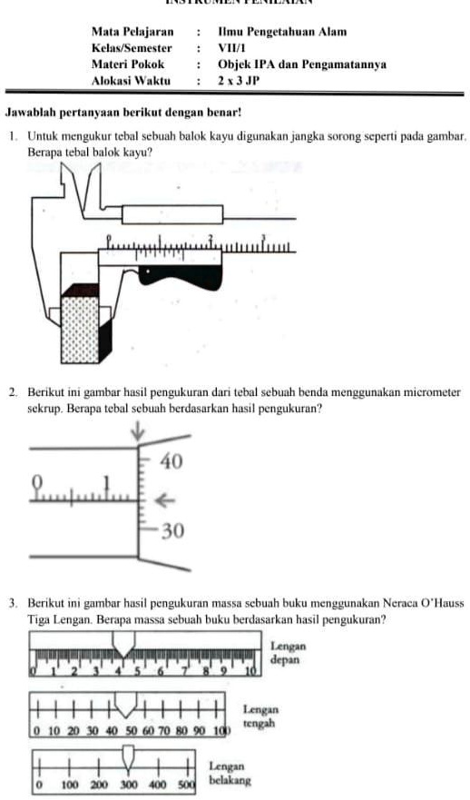 Solved Untuk Mengikuti Tabel Sebuah Balok Kayu Di Gunakan Jangka